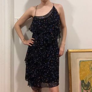 Diane von Furstenberg Silk Ruffled Dress